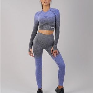 SOLD-Gymshark ombré seamless set